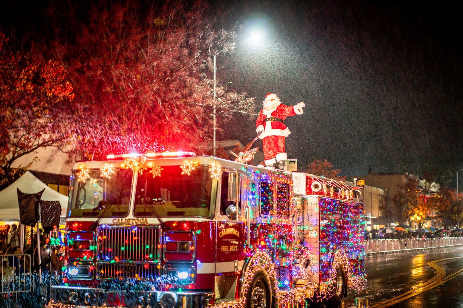 Calistoga Lighted Tractor Parade